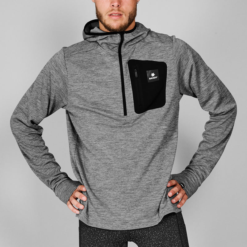 Saysky Pace Half Zip Hoodie Gris 6003 MMRHO01C6003