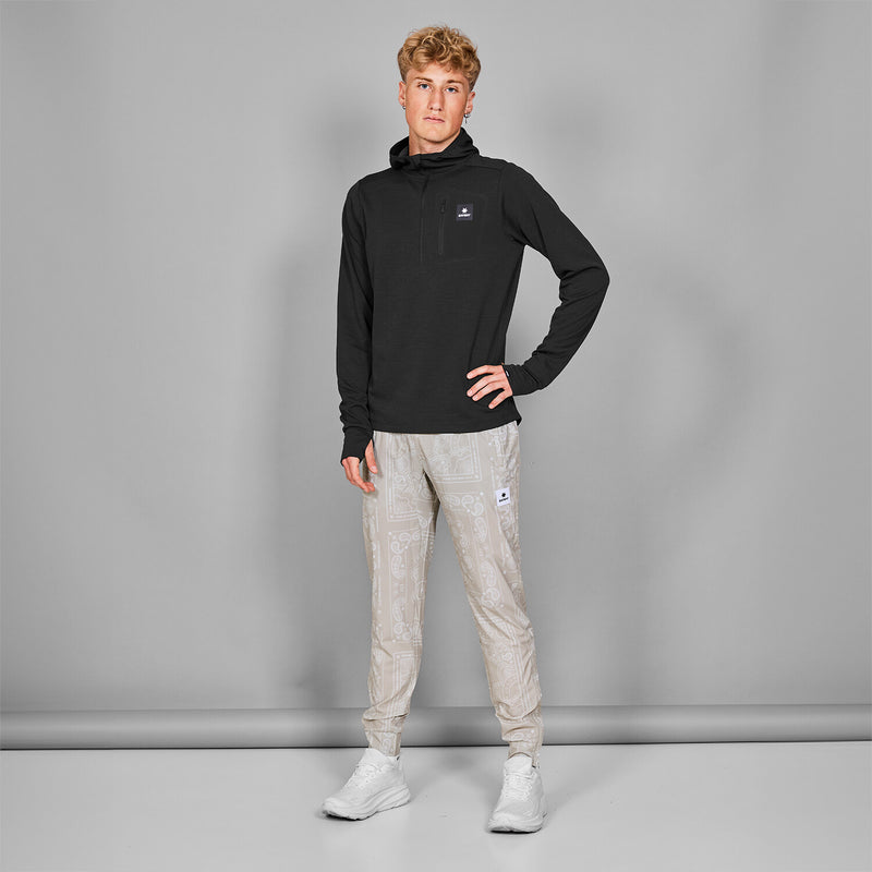 Saysky Pace Half Zip Hoodie Noir 9001 MMRHO01C9001