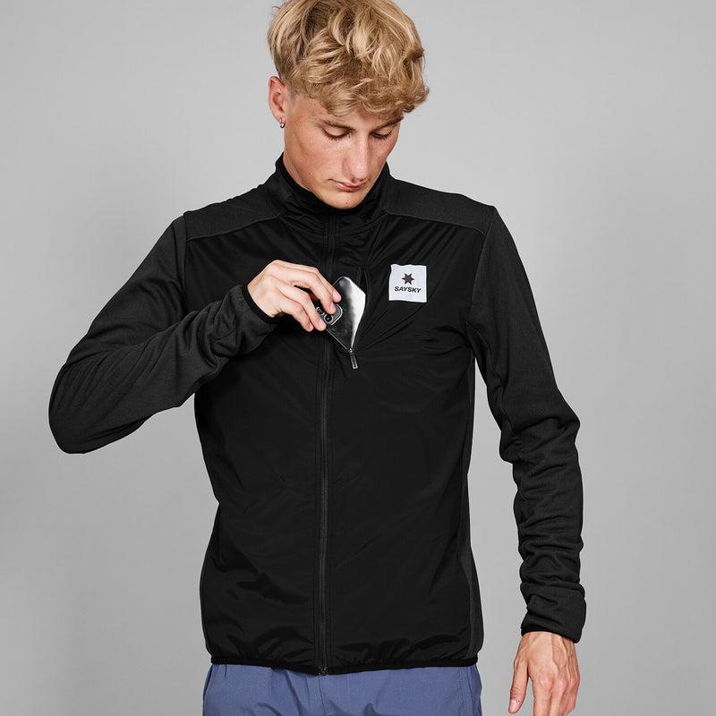 Saysky Flow Zip Fleece Noir 901 MMRFL60C901