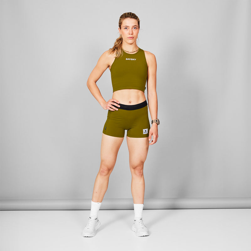 Saysky Flow Race Crop Top Vert 301 MWRSB61C310