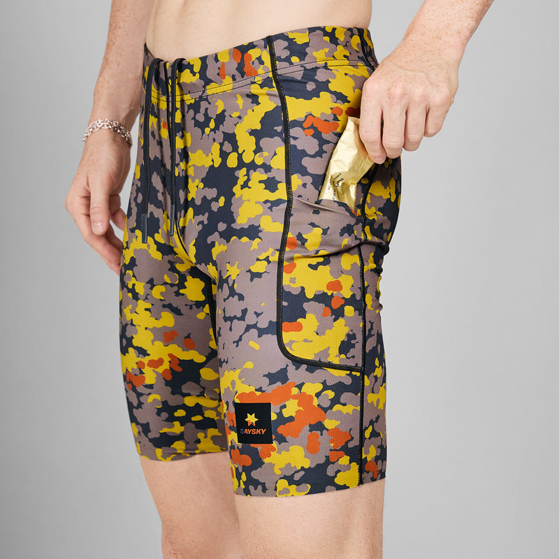 Saysky Combat+ Short Tights 9'' Jaune Camo 1019 MMRST01C1019