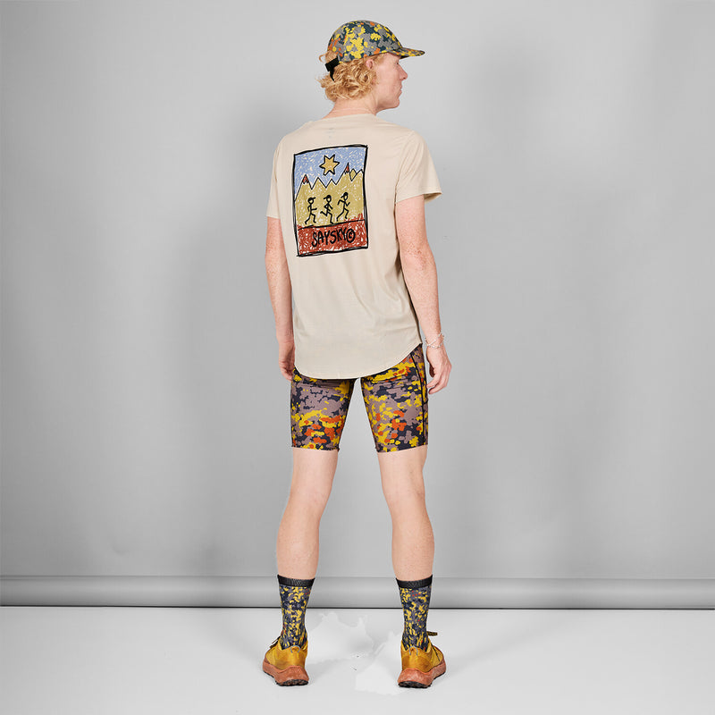 Saysky Combat+ Short Tights 9'' Jaune Camo 1019 MMRST01C1019