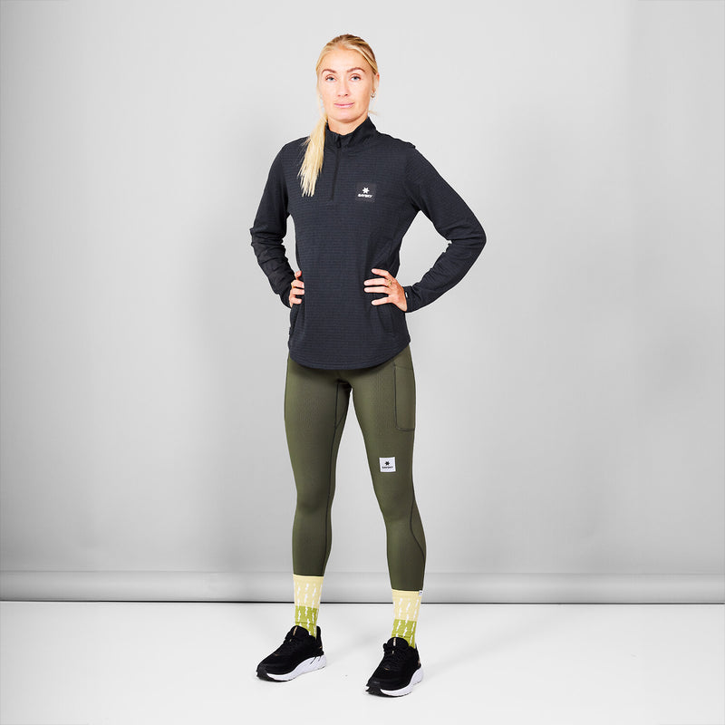 Saysky Blaze Half Zip Light Fleece Noir 9001 KWRFL03C9001