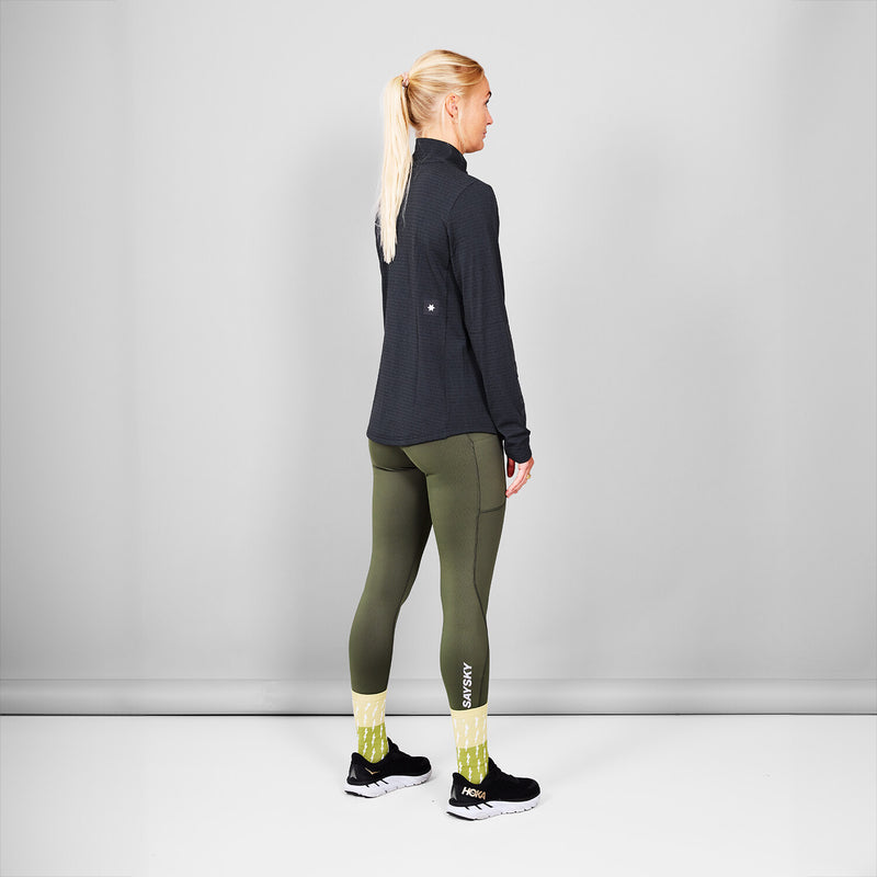 Saysky Blaze Half Zip Light Fleece Noir 9001 KWRFL03C9001