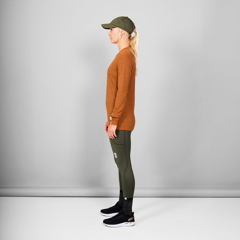 Saysky Merino 195 Blaze Long Sleeve Orange 4005 MMRLS41C4005