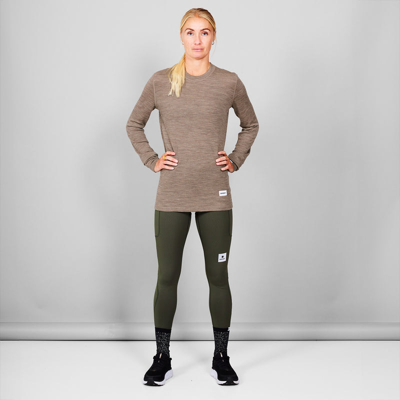 Saysky Merino 195 Blaze Long Sleeve Marron 7005 MMRLS41C7005