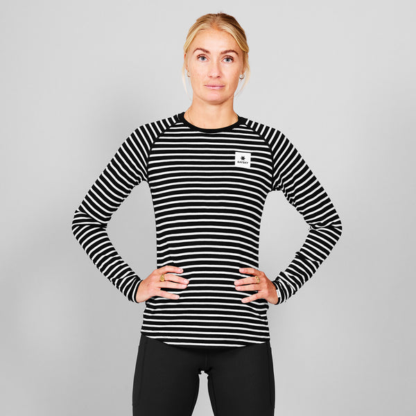 Saysky Merino 165 Base Layer Long Sleeve Stripes 002 XWRLS40C002
