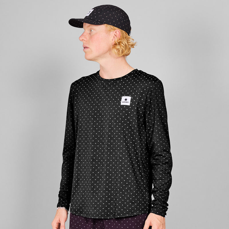 Saysky Reflective Polka Pace Long sleeve Noir Reflective Polka 1018 MMRLS02C1018