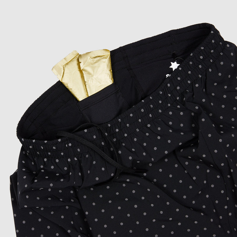 Saysky Reflective Polka 2 In 1 Pace Shorts 5" Noir Reflective Polka 1018 MMRSH01C1018