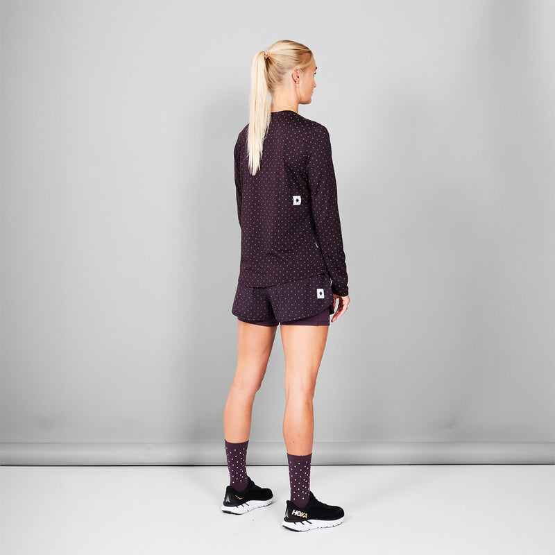 Saysky Reflective Polka Pace Long sleeve Violet 703 MWRLS01C1022