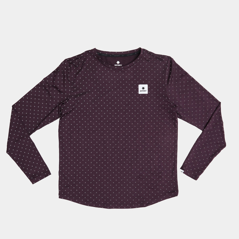 Saysky Reflective Polka Pace Long Sleeve Violet 703 MMRLS02C1022