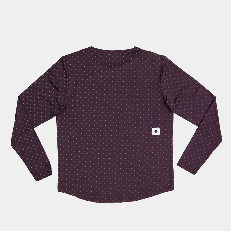 Saysky Reflective Polka Pace Long Sleeve Violet 703 MMRLS02C1022