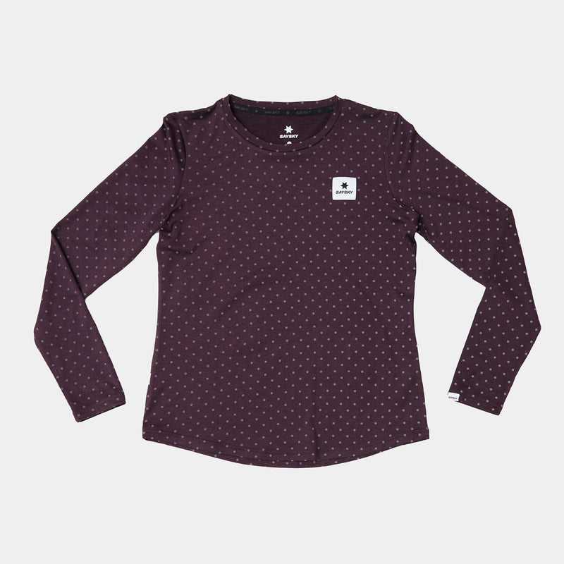 Saysky Reflective Polka Pace Long sleeve Violet 703 MWRLS01C1022