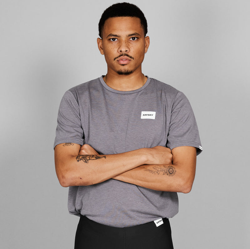 Saysky Clean Motion T-shirt Gris 6004 NMRSS51C6007