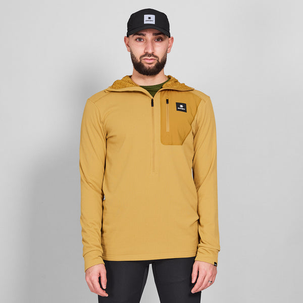Saysky Combat Half Zip Fleece Hoodie Jaune 414 NMRHO30C414