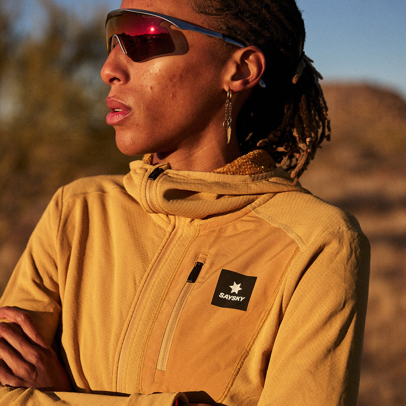 Saysky Combat Half Zip Fleece Hoodie Jaune 414 NWRHO30C414