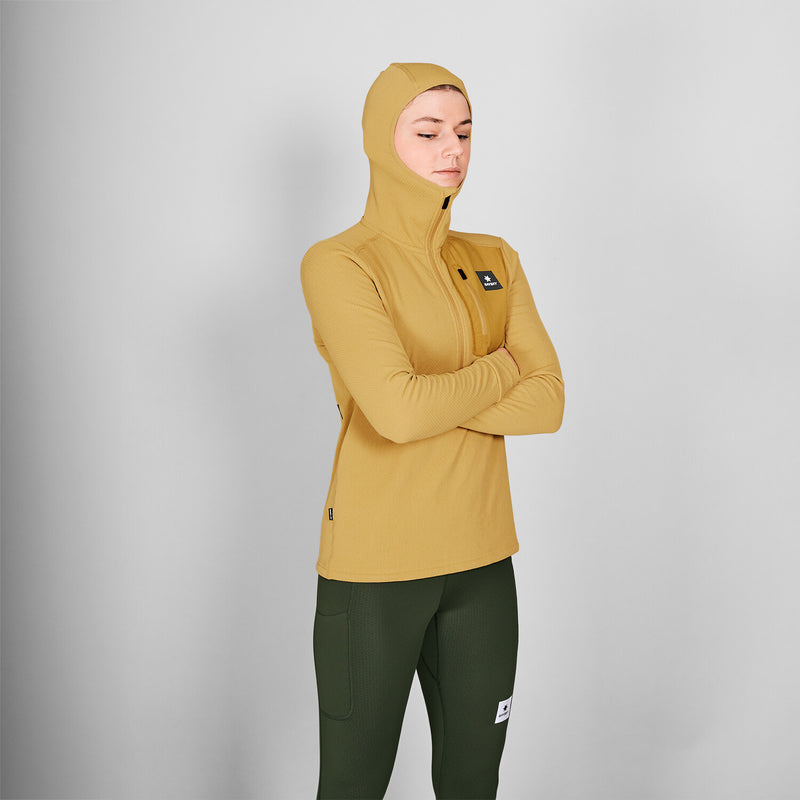 Saysky Combat Half Zip Fleece Hoodie Jaune 414 NWRHO30C414