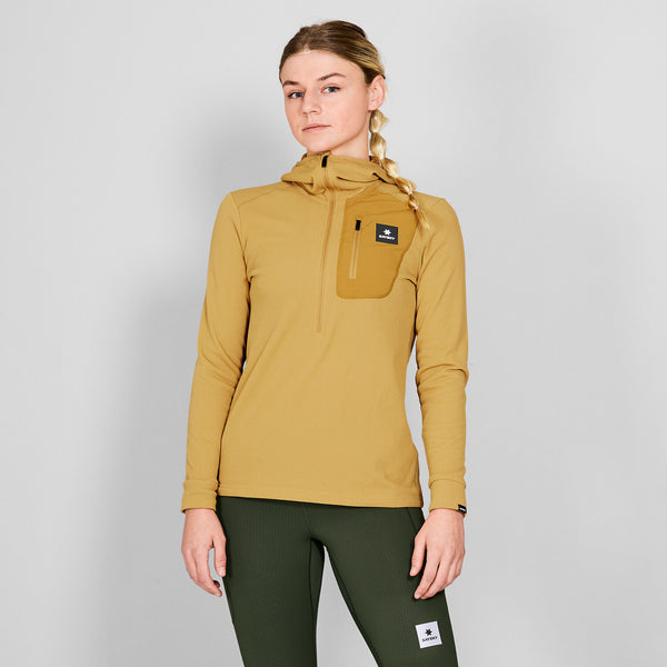 Saysky Combat Half Zip Fleece Hoodie Jaune 414 NWRHO30C414