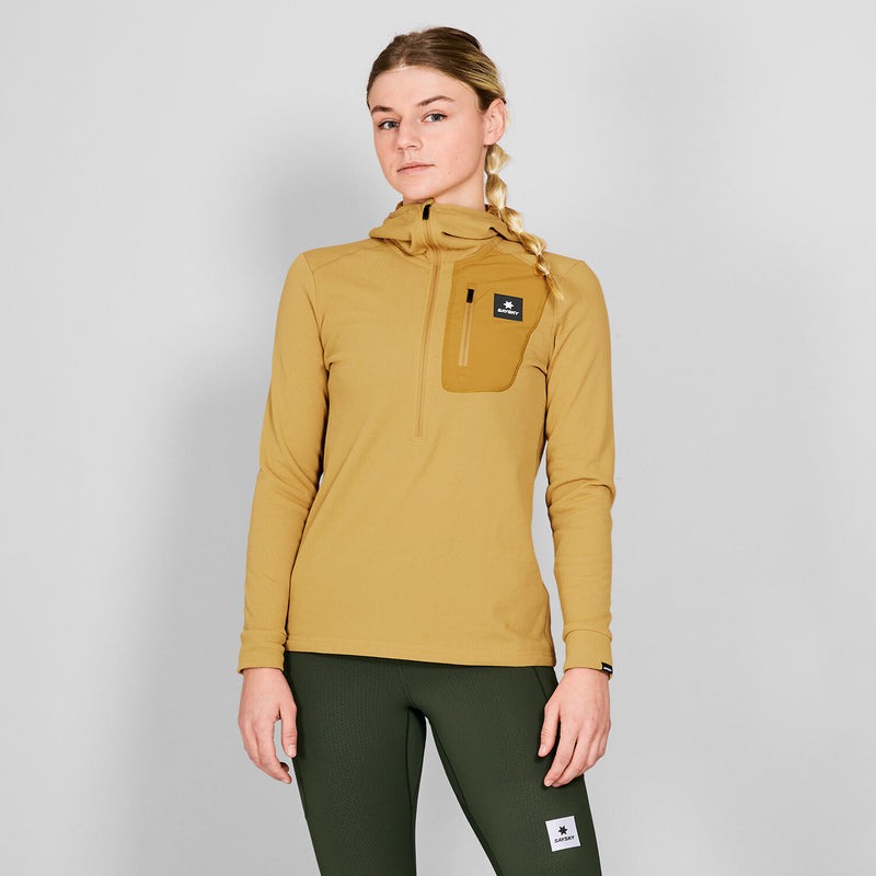 Saysky Combat Half Zip Fleece Hoodie Jaune 414 NWRHO30C414