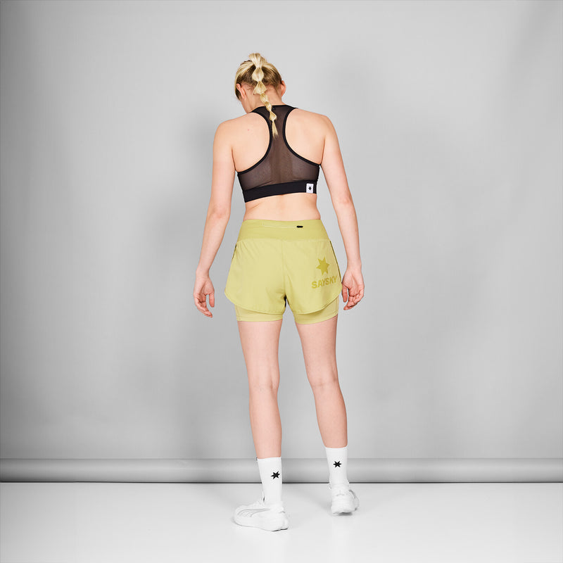 Saysky 2 in 1 Pace Shorts 3'' Vert 301 NWRSH23C312