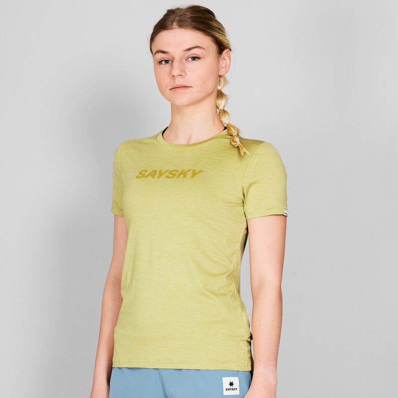 Saysky Logo Pace T-Shirt Vert 3008 NWRSS20C3008
