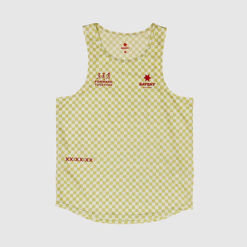 Saysky Checker Combat Singlet Vert Checker 1034 NMRSI31C1034