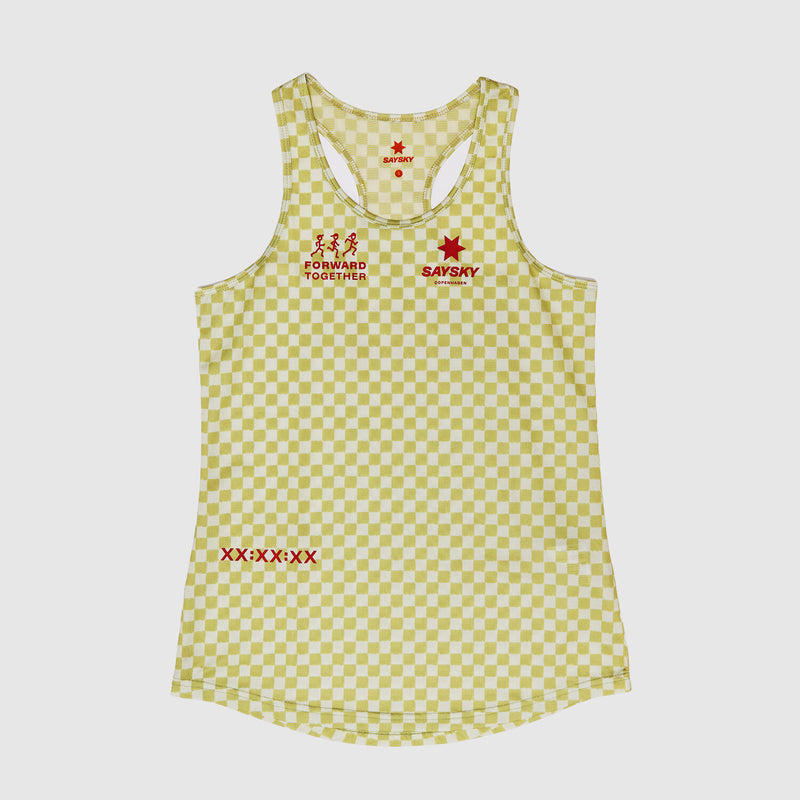 Saysky Checker Combat Singlet Vert Checker 1034 NWRSI31C1034