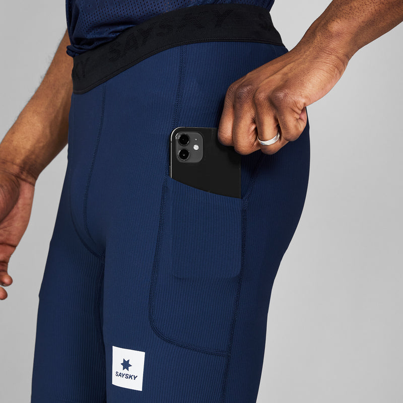 Saysky Combat+ Rib Short Tights 8'' Bleu 201 NMRST32C201