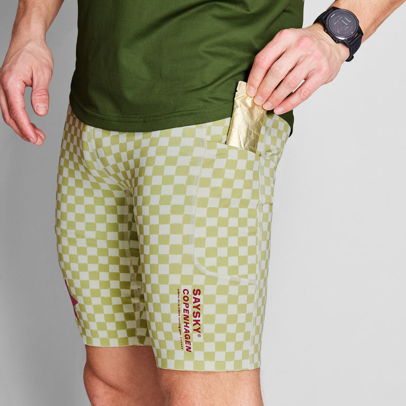 Saysky Checker Combat+ Short Tights 9" Vert Checker 1034 NMRST31C1034