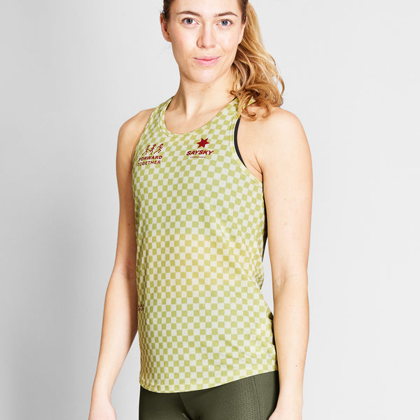Saysky Checker Combat Singlet Vert Checker 1034 NWRSI31C1034