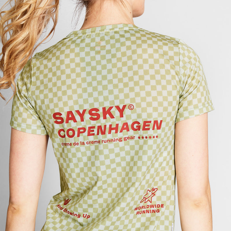 Saysky Checker Combat T-Shirt Vert Checker 1034 NWRSS31C1034