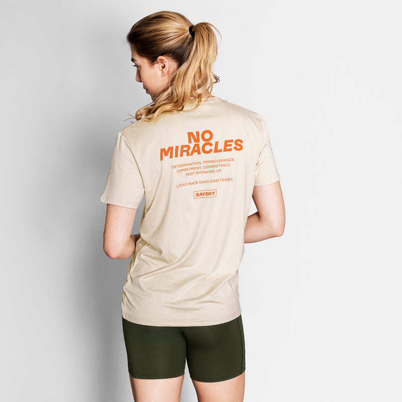 Saysky Statement Pace T-Shirt Beige 8002 NMRSS21C8002