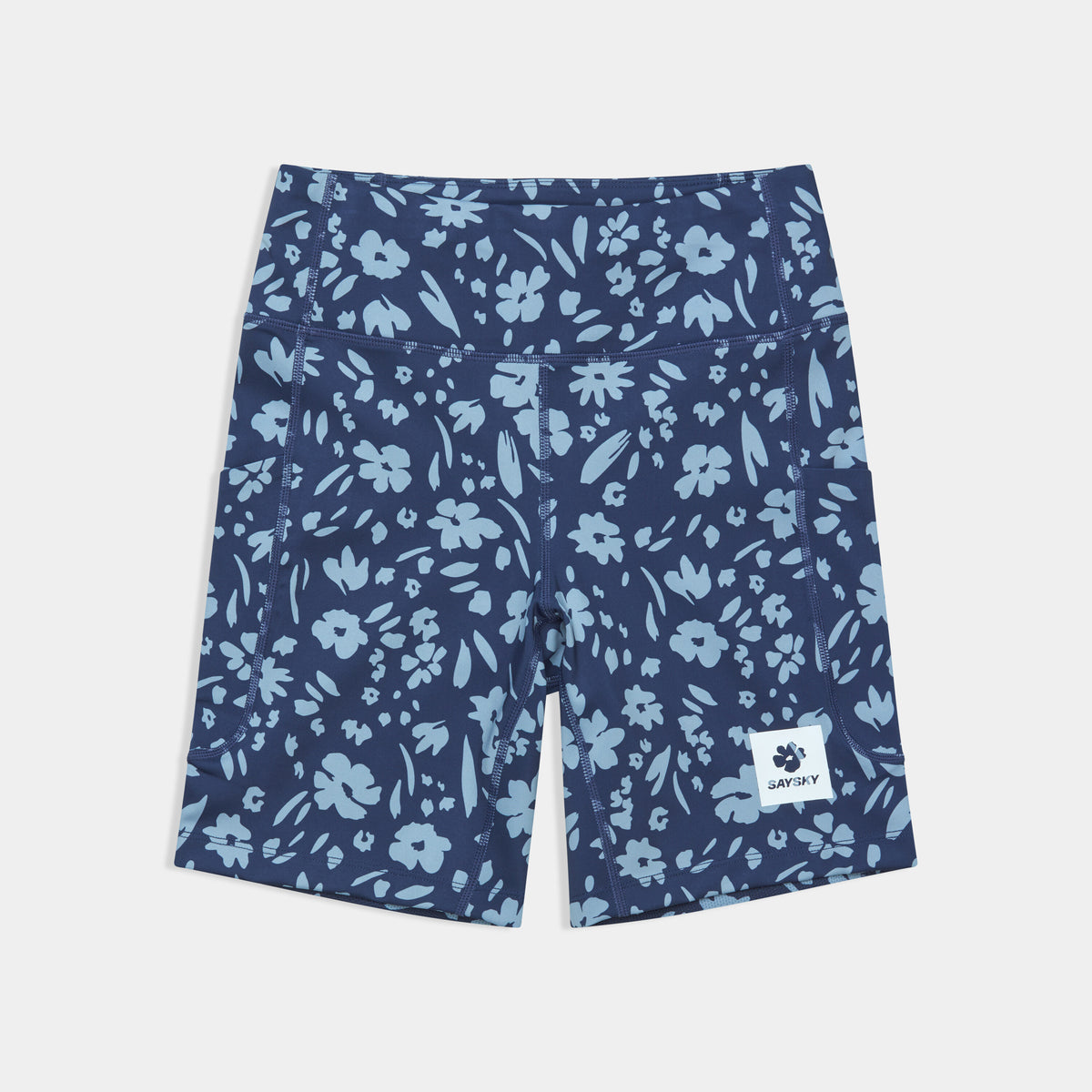 Saysky Flower Combat+ Short Tights 7\" Bleu Flower 1065 SW55008