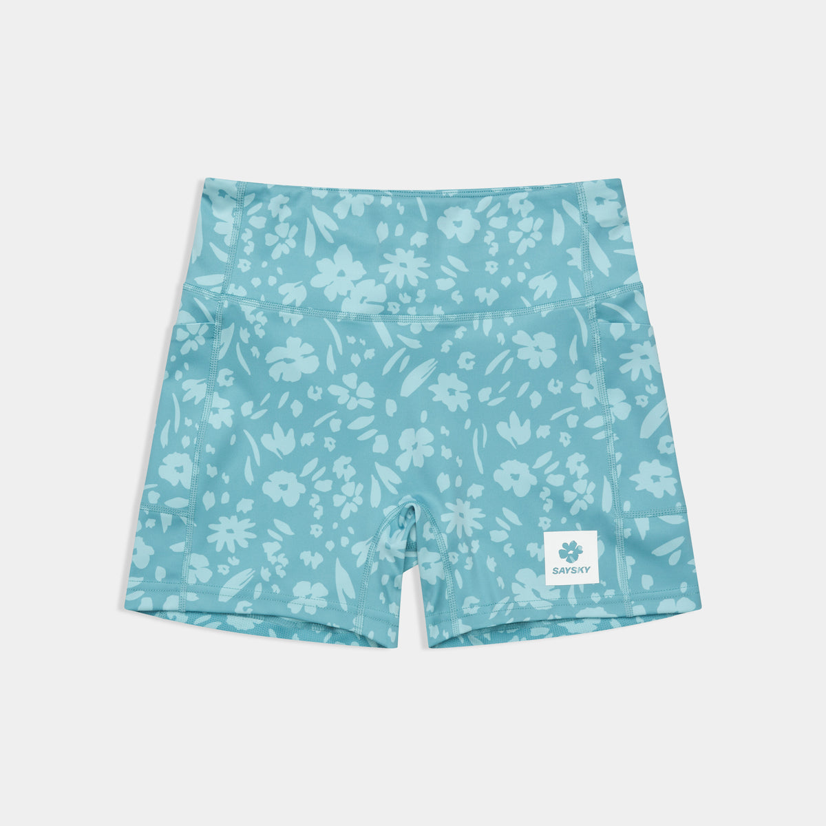 Saysky Flower Combat+ Short Tights 4" Bleu Clair Flower 1066 SW55009