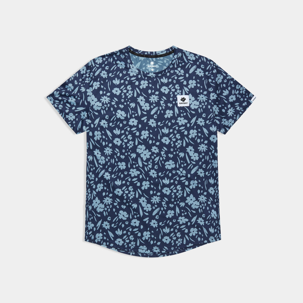 Saysky Flower Combat T-Shirt Bleu Flower 1065 SM25012