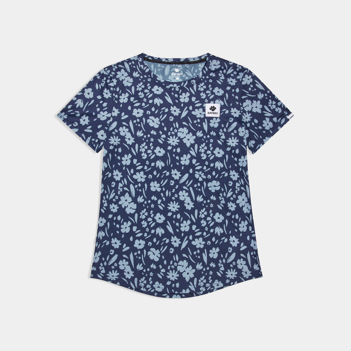 Saysky Flower Combat T-Shirt Bleu Flower 1065 SW25010