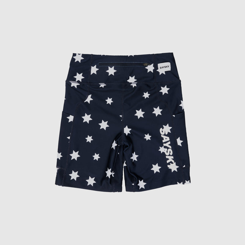 Saysky Star Combat+ Short Tights 7" Bleu/Blanc Stars 1028 NWRST30C1028