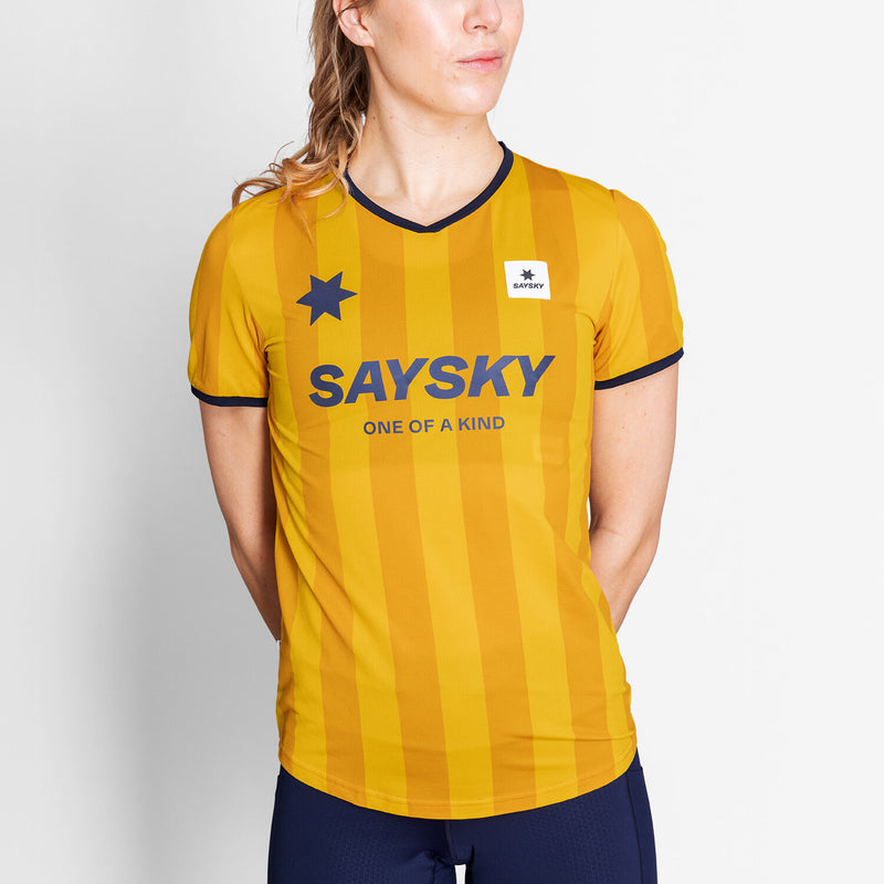 Saysky Combat T-shirt Jaune Stripes 008 NWRSS31C008