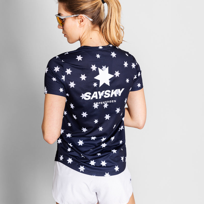 Saysky Star Combat T-Shirt Bleu/Blanc Stars 1028 NWRSS31C1028