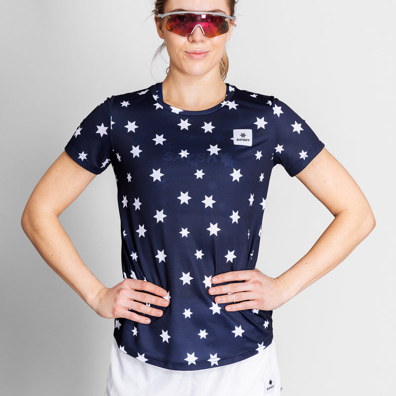 Saysky Star Combat T-Shirt Bleu/Blanc Stars 1028 NWRSS31C1028
