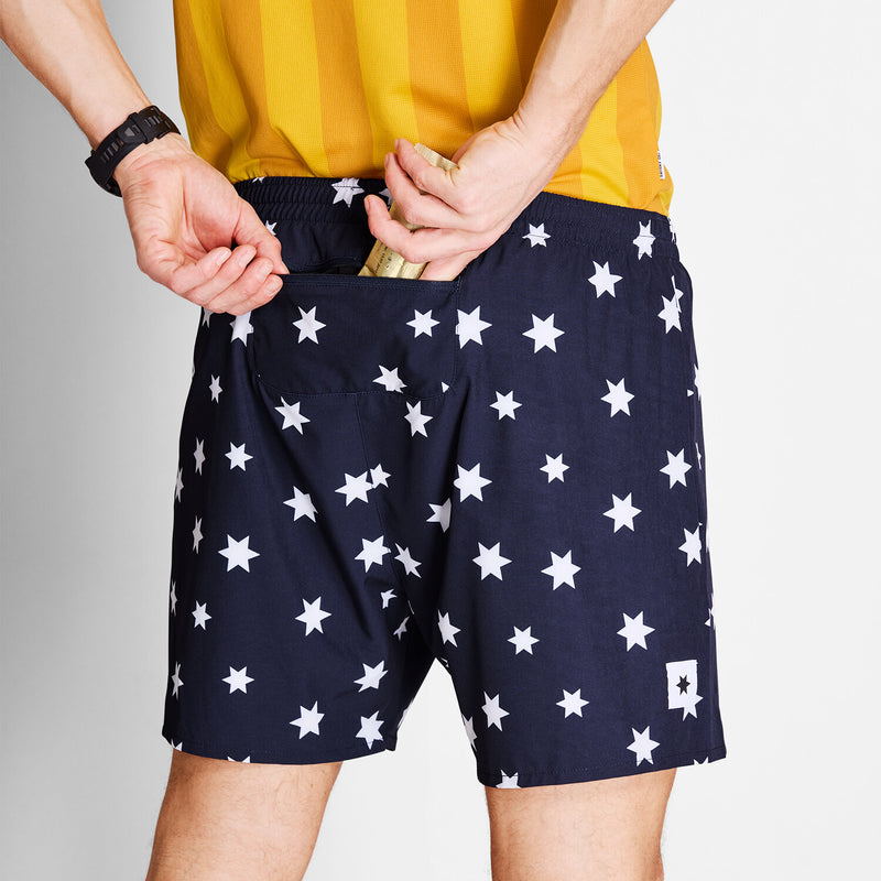 Saysky Star Pace Shorts 5'' Bleu/Blanc Stars 1028 NMRSH21C1028