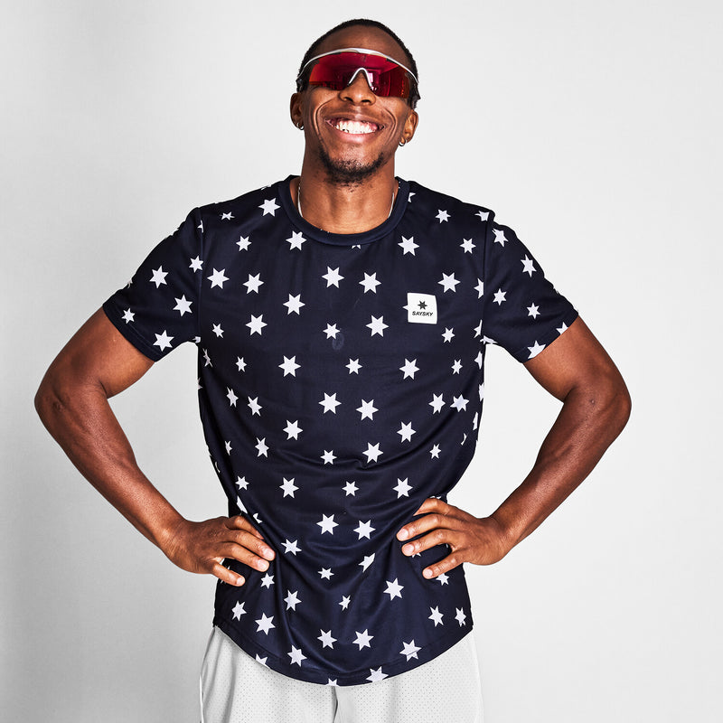 Saysky Star Combat T-Shirt Bleu/Blanc Stars 1028 NMRSS31C1028