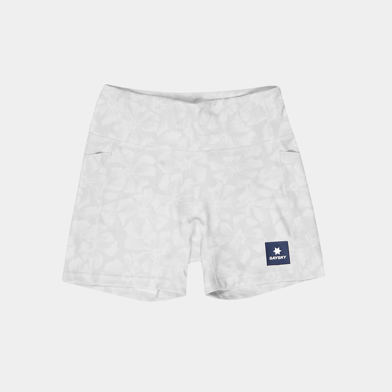 Saysky Flower Combat+ Short Tights 4" Blanc Flower 1030 NWRST31C1030