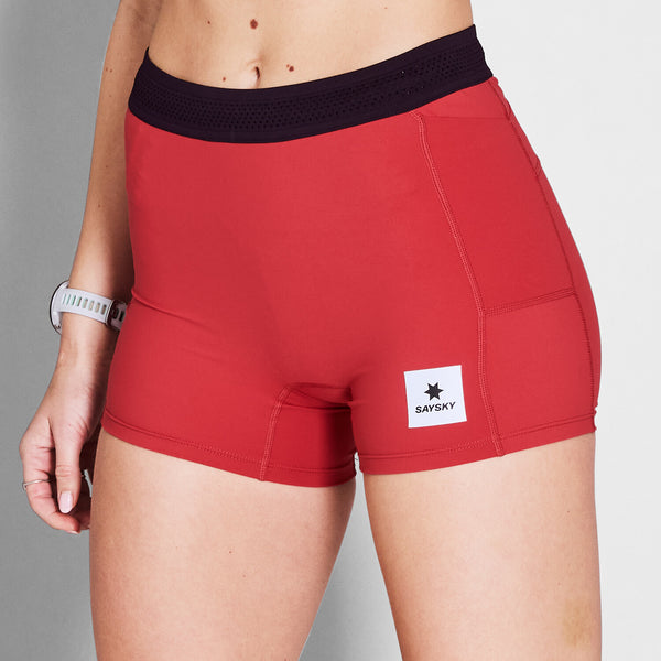Saysky Flow+ Race Short Tights 4'' Rouge 5001 NWRST62C506
