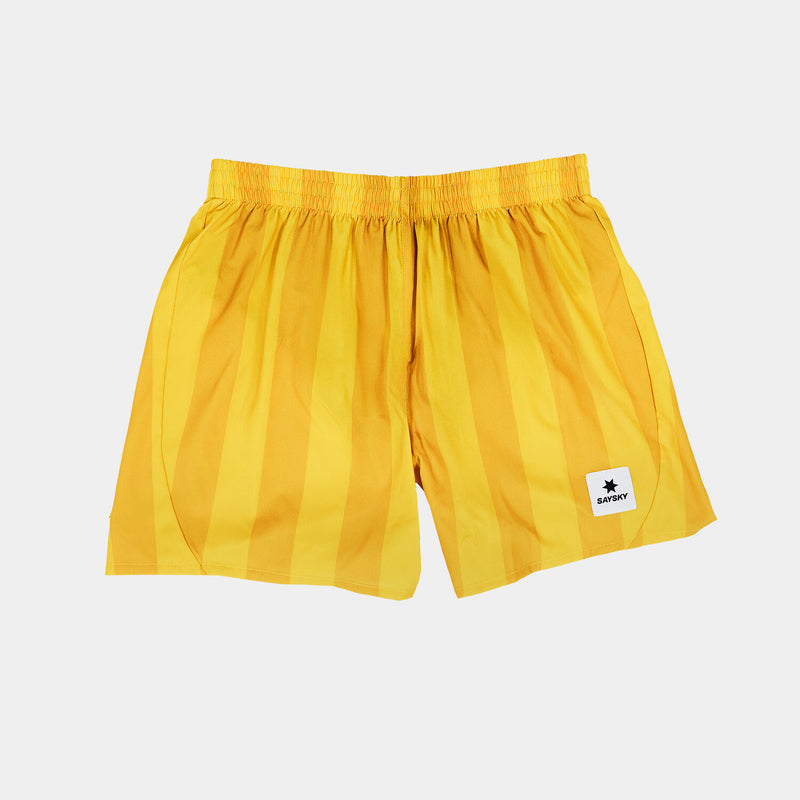 Saysky Pace Shorts 5'' Jaune Stripes 008 NMRSH21C008