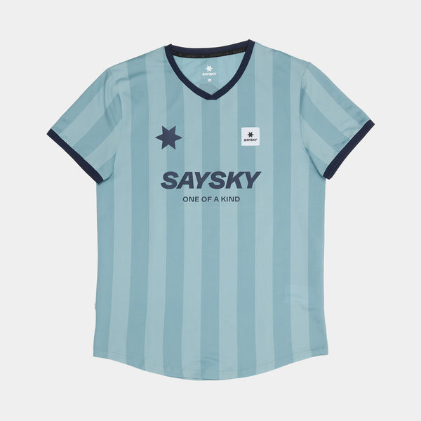 Saysky Combat T-shirt Bleu Stripes 007 NMRSS31C007