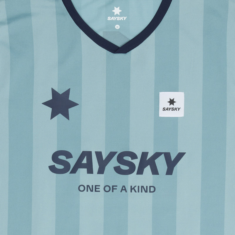 Saysky Combat T-shirt Bleu Stripes 007 NMRSS31C007