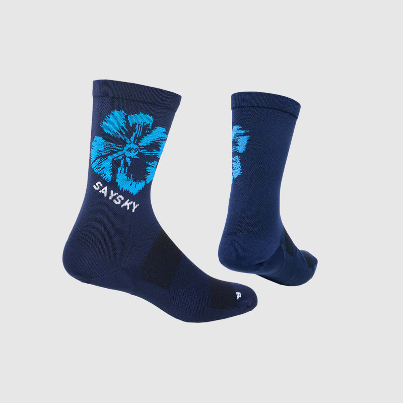 Saysky Combat High Socks Bleu Flower 1029 NUASO201C1029