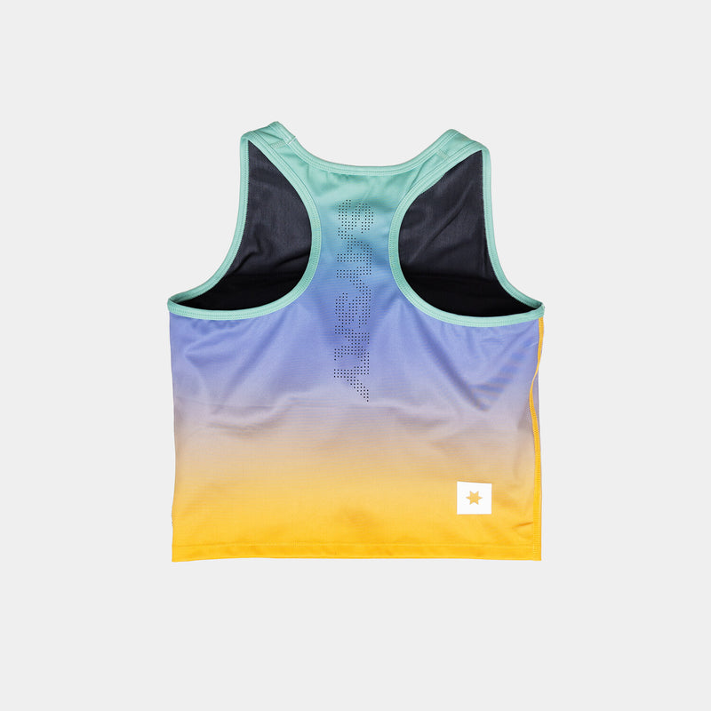 Saysky Drip Dye Combat Crop Top Violet/Vert/Jaune Drip Dye 1033 NWRSB31C1033