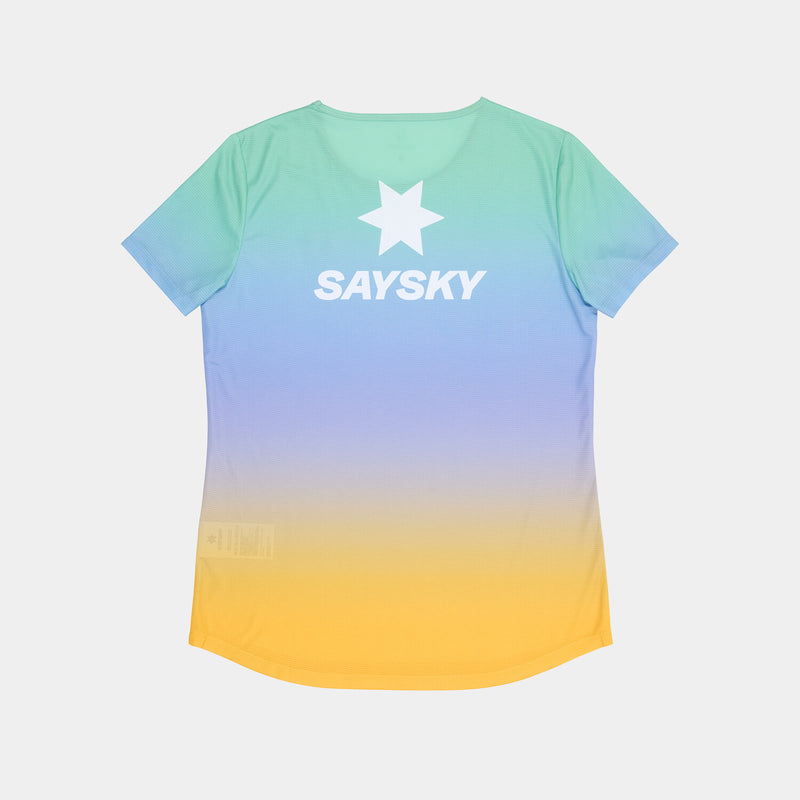 Saysky Drip Dye Flow T-Shirt Violet/Vert/Jaune Drip Dye 1033 NWRSS60C1033